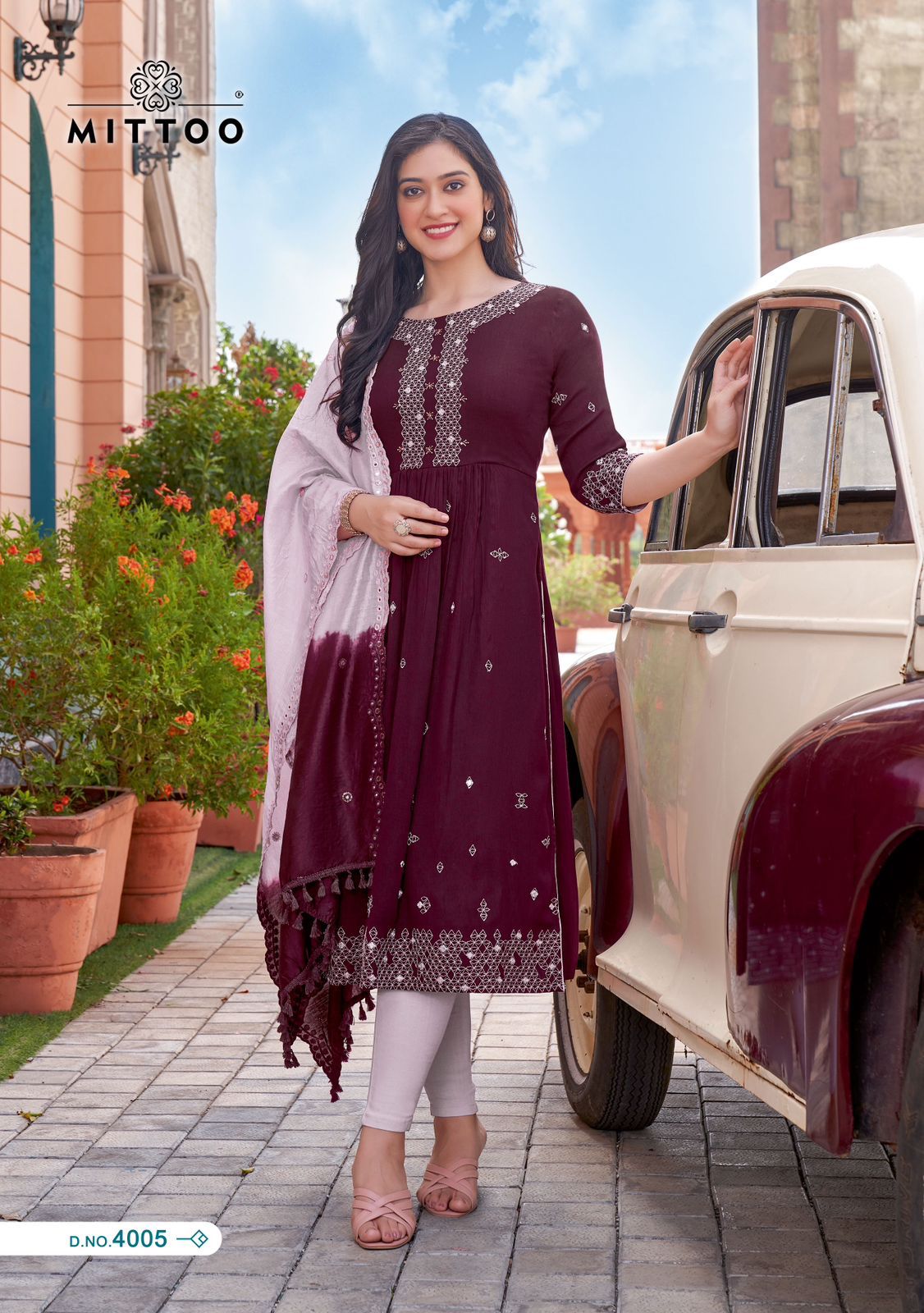 Antra By Mittoo Rayon Designer Kurti With Bottom Dupatta Wholesale Price In Surat
